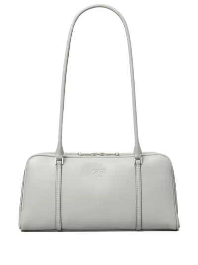 Tory Burch Small Marshmallow Shoulder Bag In Gray