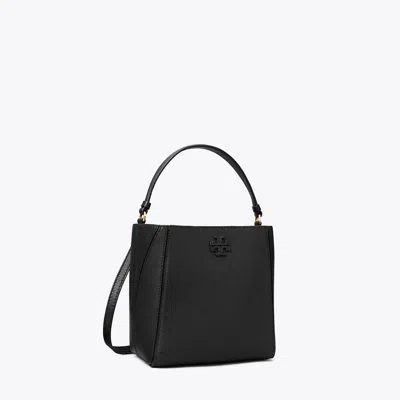 Tory Burch Small Mcgraw Bucket Bag In Black