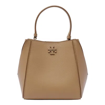 Tory Burch Small Mcgraw Bucket Bag In Brown