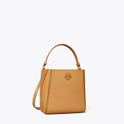 Tory Burch Small Mcgraw Bucket Bag In Orange