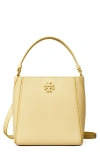TORY BURCH SMALL MCGRAW LEATHER BUCKET BAG