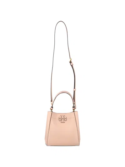 Pre-owned Tory Burch Small Mcgraw Tote Bag In Pink