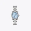Tory Burch Small Miller Watch In Metallic