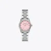 Tory Burch Small Miller Watch In Silver