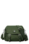 Tory Burch Nylon Small Messenger In Green