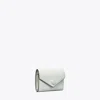 Tory Burch Small Pebble Envelope Wallet In Silver