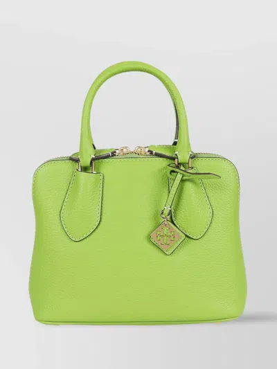 Tory Burch Small Pebbled Swing Bag In Green