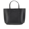 Tory Burch Small 'perry' Leather Shopping Bag In Black