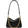 Tory Burch Small Perry Leather Shoulder Bag In Black