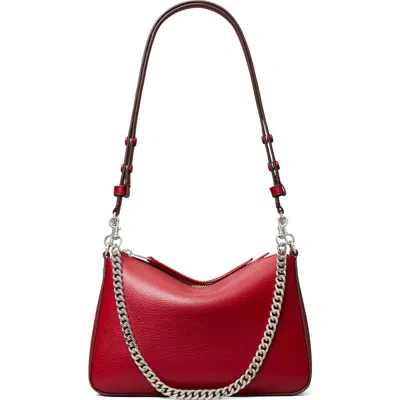 Tory Burch Small Perry Leather Shoulder Bag In Red