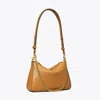 Tory Burch Small Perry Shoulder Bag In Autumn Brown