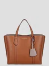 Tory Burch Light Umber Leather Perry Small Tote Bag