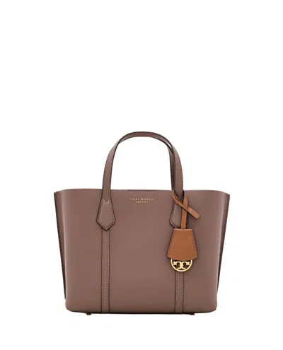 Tory Burch Small Perry Triple-compartment Tote Bag In Brown