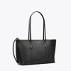 Tory Burch Small Perry Zip Tote In Black