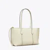 Tory Burch Small Perry Zip Tote In White