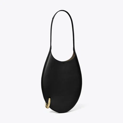 Tory Burch Small Pierced Handbag In Black