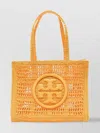 Tory Burch Small Rafia Tote Crochet Design In Orange