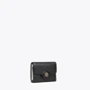 Tory Burch Small Robinson Pebbled Wallet In Black