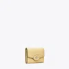 Tory Burch Small Robinson Pebbled Wallet In Brown