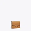 Tory Burch Small Robinson Pebbled Wallet In Brown