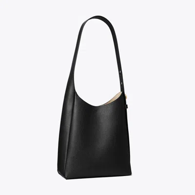 Tory Burch Small Romy Hobo Bag In Black