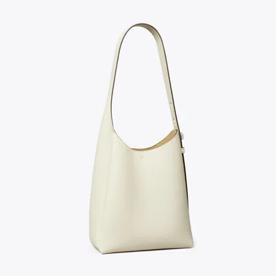 Tory Burch Small Romy Hobo Bag In Light Cream