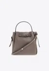 Tory Burch Small Romy Leather Bucket Bag In Brown
