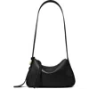 Tory Burch Small Romy Leather Shoulder Bag In Black