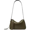 Tory Burch Small Romy Leather Shoulder Bag In Green