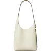 Tory Burch Small Romy Pebble Leather Hobo Bag In Light Cream