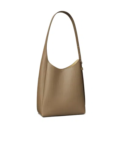 Tory Burch Small Romy Structured Shoulder Bag In Gray