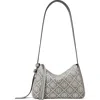 Tory Burch Small Romy T Monogram Canvas Shoulder Bag In Gray