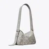 Tory Burch Small Romy T Monogram Shoulder Bag In Gray