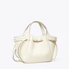 Tory Burch Small Romy Tote In Light Cream