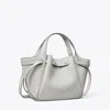 Tory Burch Small Romy Tote In Light Granite