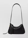 Tory Burch Small Shoulder Bag Featuring Curved Design In Black