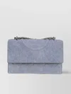 Tory Burch Small Shoulder Bag With Chain Strap In Denim