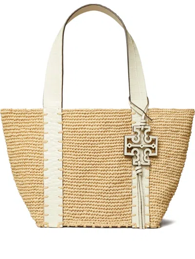 Tory Burch Small Straw Tote Bag