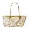 Tory Burch Small Straw Tote Bag