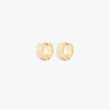 Tory Burch Small T Monogram Hoop Earring In Tory Gold/pink