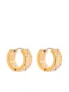 Tory Burch Small T Monogram Hoop Earrings In Gold