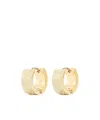 Tory Burch Small T Monogram Hoop Earrings In Yellow