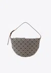 Tory Burch Small T Monogram Shoulder Bag In Blue