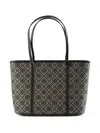Tory Burch Small T Monogram Tote In Blue