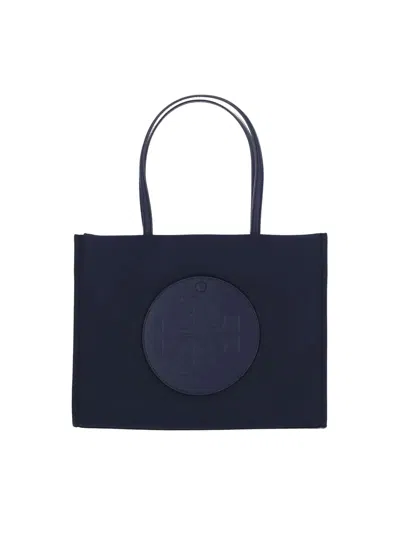 Tory Burch Small Tote Bag "ella" In Blue