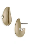 Tory Burch Small Wave Drop Earrings In Mint