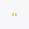 Tory Burch Small Wave Earring In Light Brass