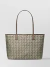 Tory Burch Small Zip Shopping Bag Always Ready In Grey