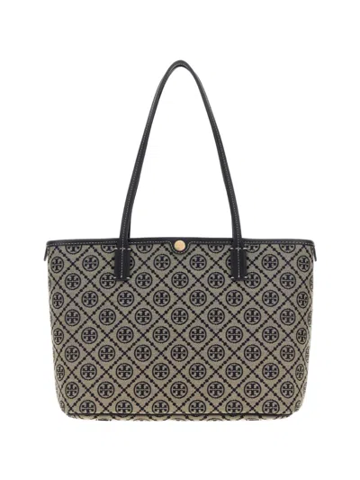 Tory Burch Small Zipped Tote Bag In Blue