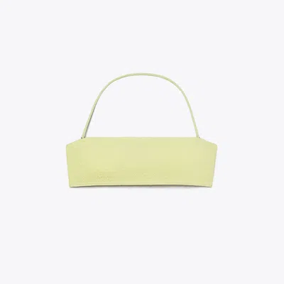 Tory Burch Shirred Bandeau Bikini Top In Yellow